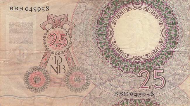 25 Gulden p87 10.4.1955